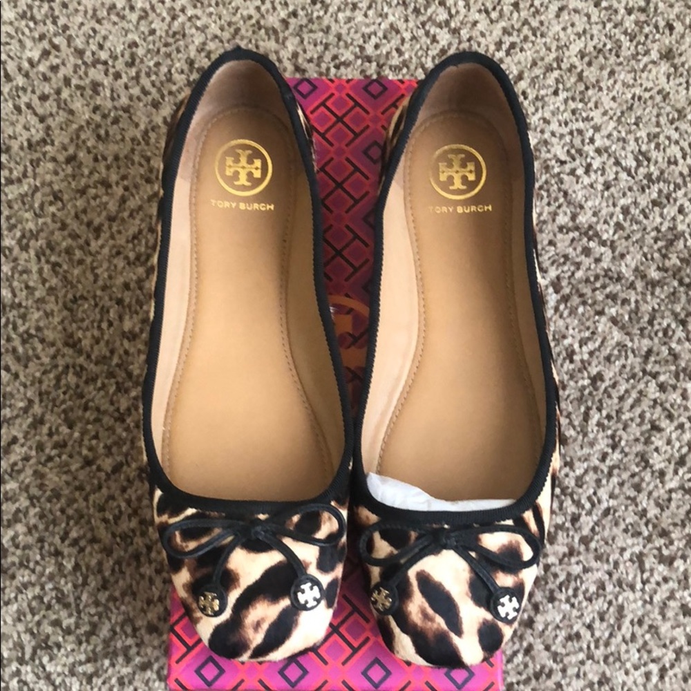 Tory Burch Laila haircalf driver ballet